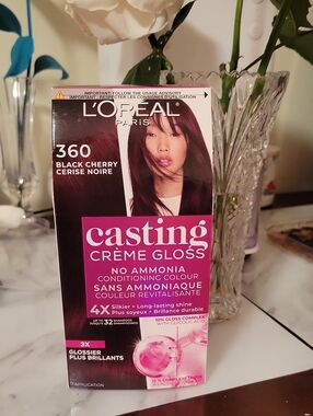 L'Oreal Paris Casting Crème Gloss Semi Permanent Hair Dye -Black Cherry- New!
